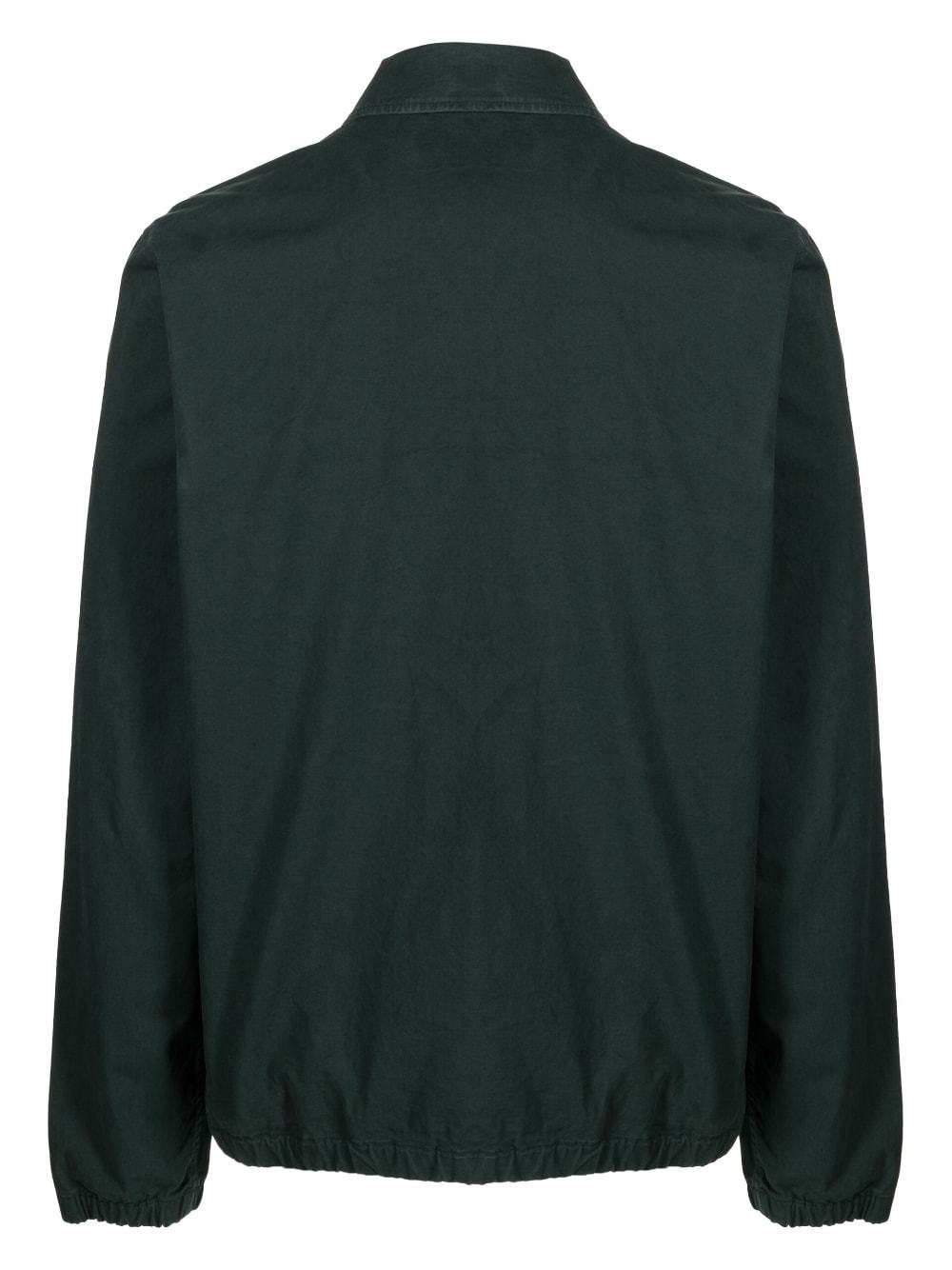 Ps By Paul Smith Zebra-motif Bomber Jacket In Green