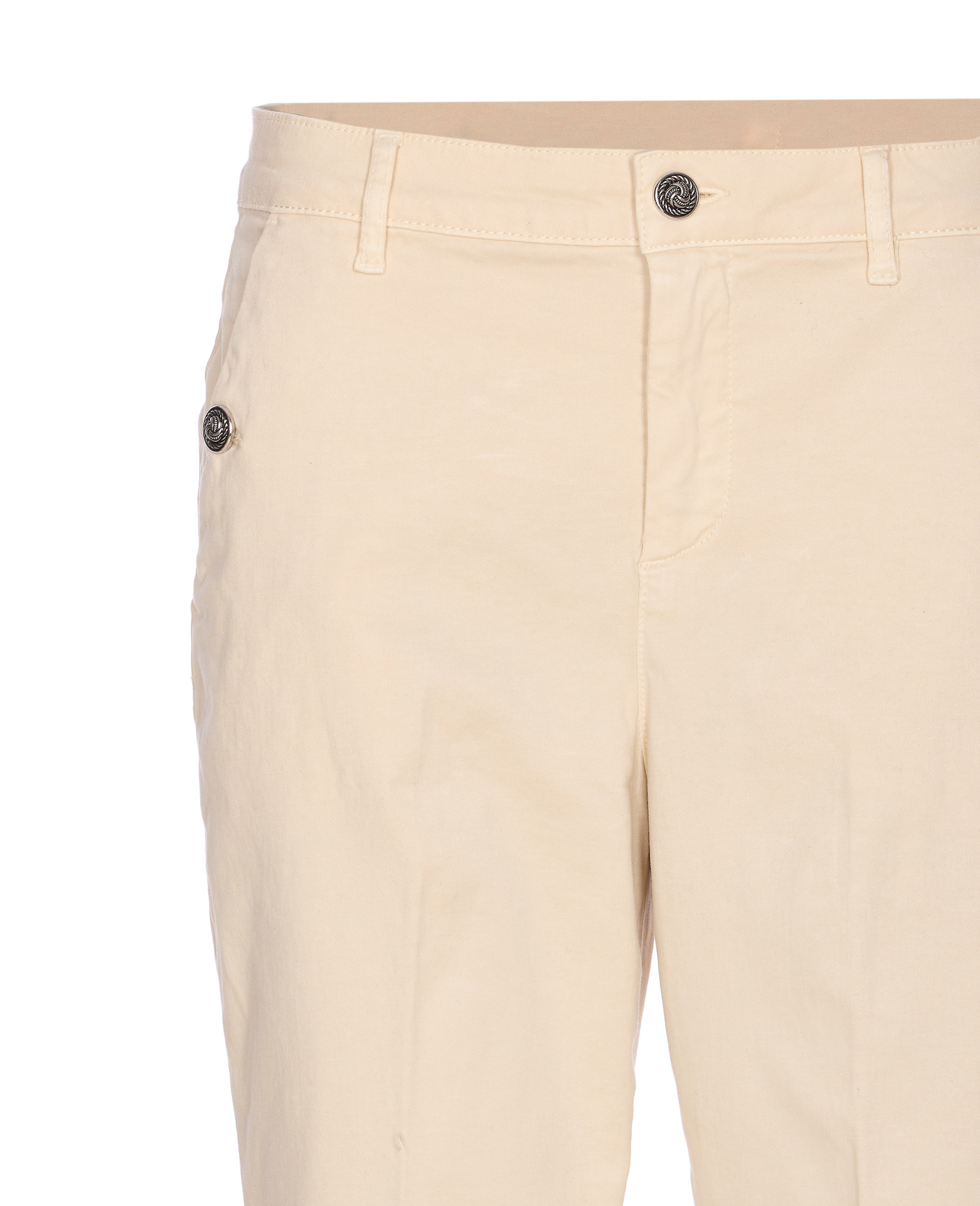 Liu •jo Button-fastening Embellished-pocket Trousers In Neutral