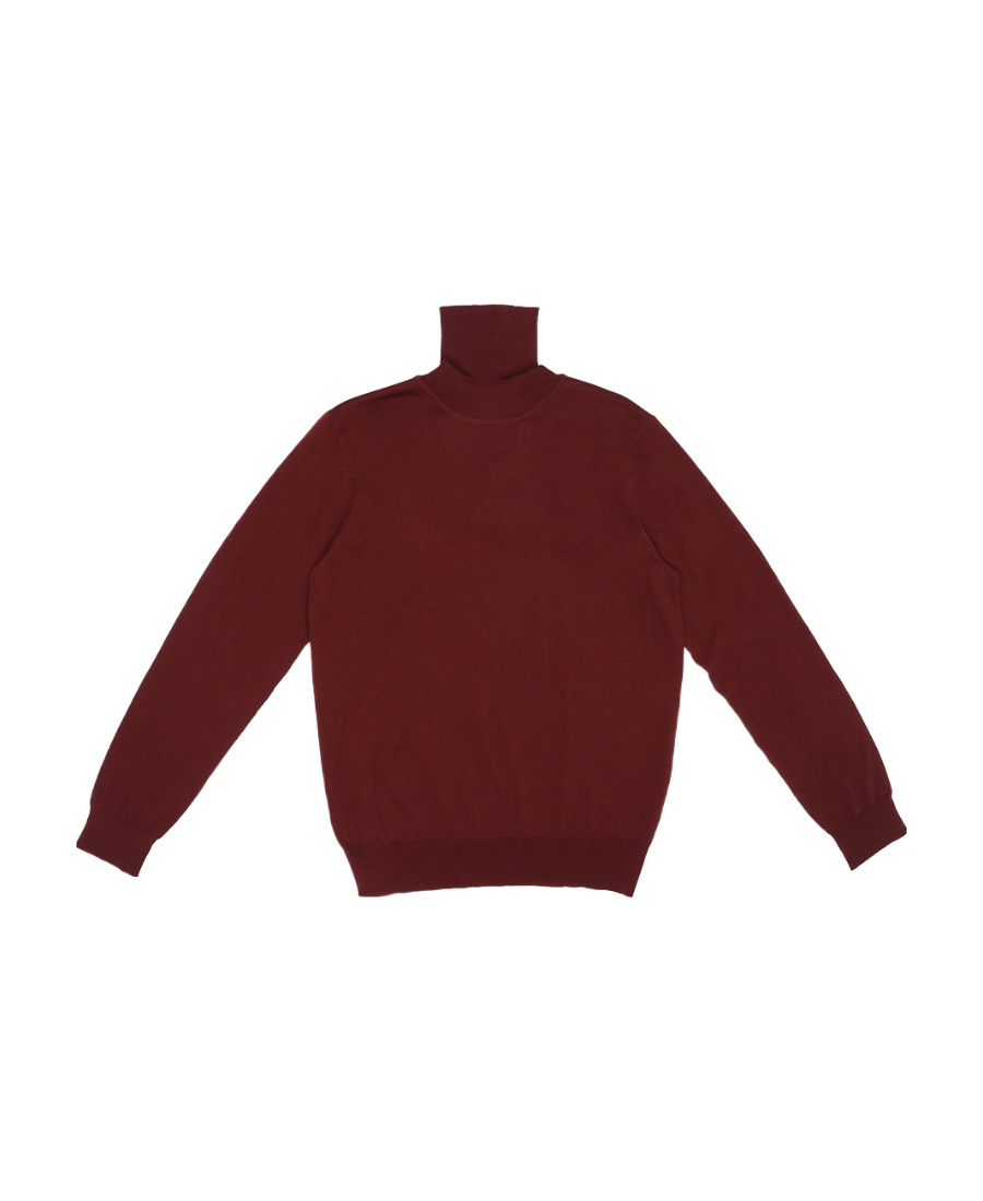 Ferragamo High-necked Sweater In Brown