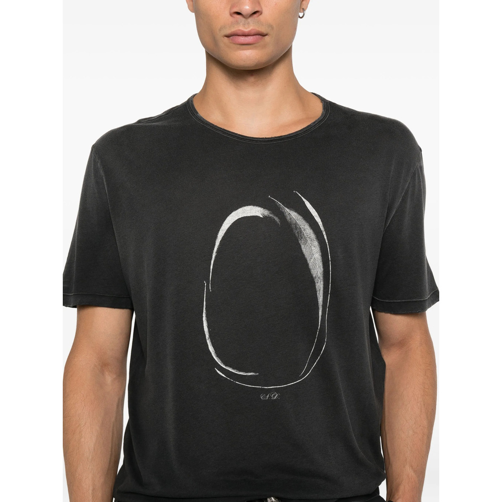 Ann Demeulemeester Short-sleeved T-shirt In Black