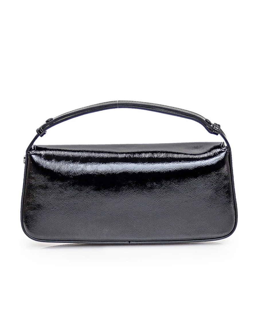 Courrèges Sleek Baguette Bag - Courreges - Leather - Black In Black
