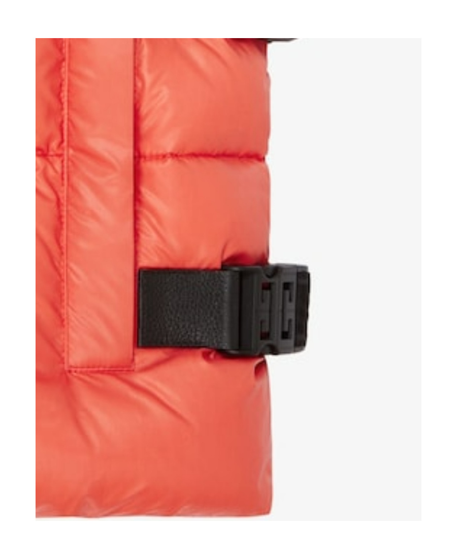 Givenchy Sleeveless Puffer Jacket With Buckles In Red