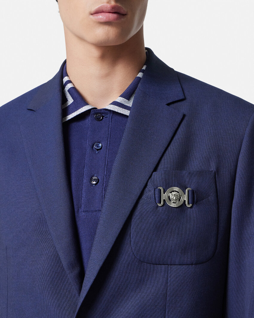 Versace Formal Jacket In Blue