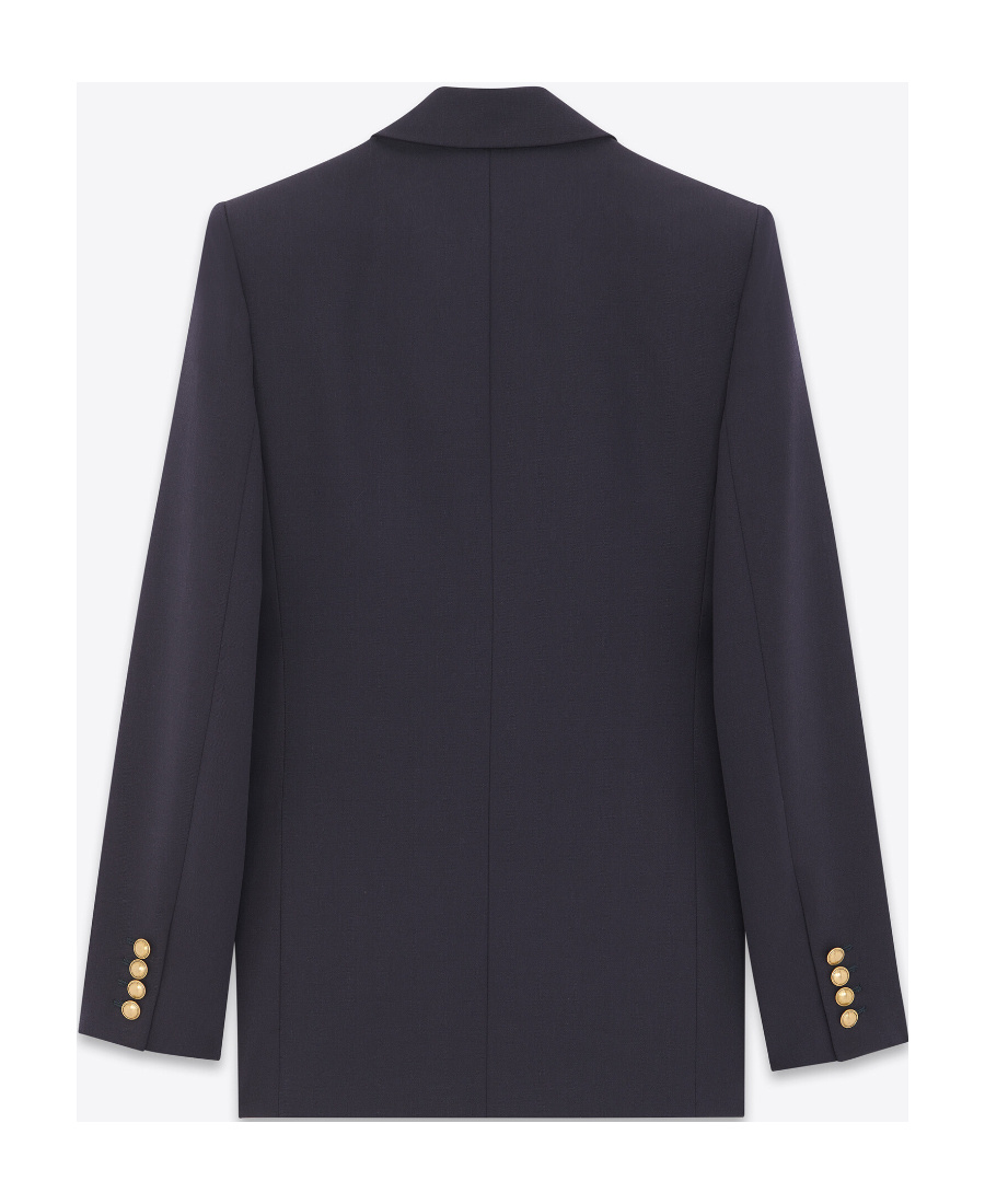 Saint Laurent Single-breasted Blazer In Black