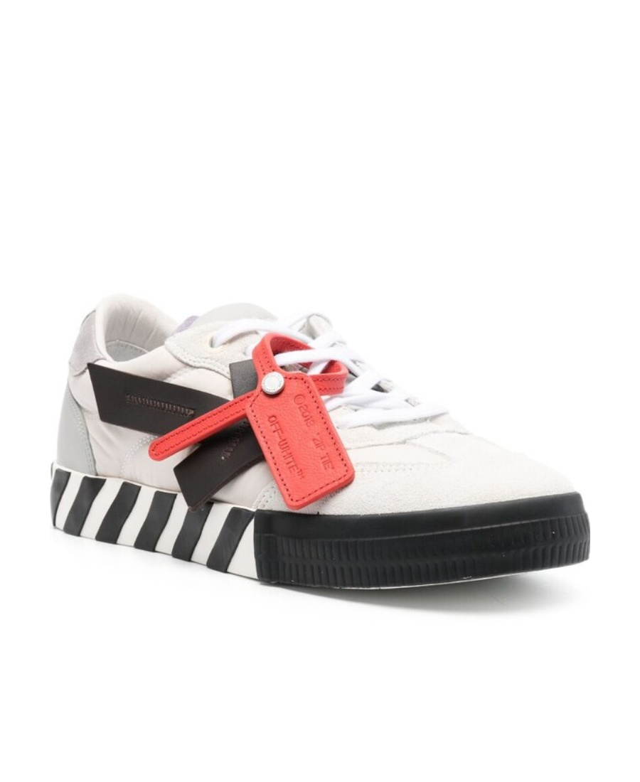 Off-white Logo-patch Low-top Sneakers In White