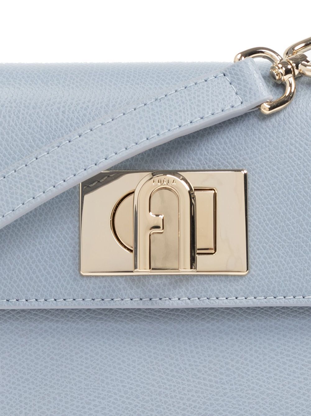 Furla 1927 Twist-lock Mini Tote Bag In Gray