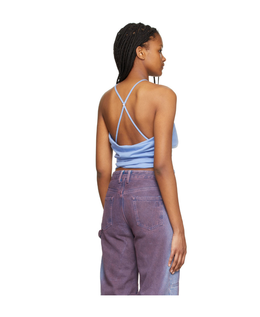 Attico Blue Niki Tank In Multicolor