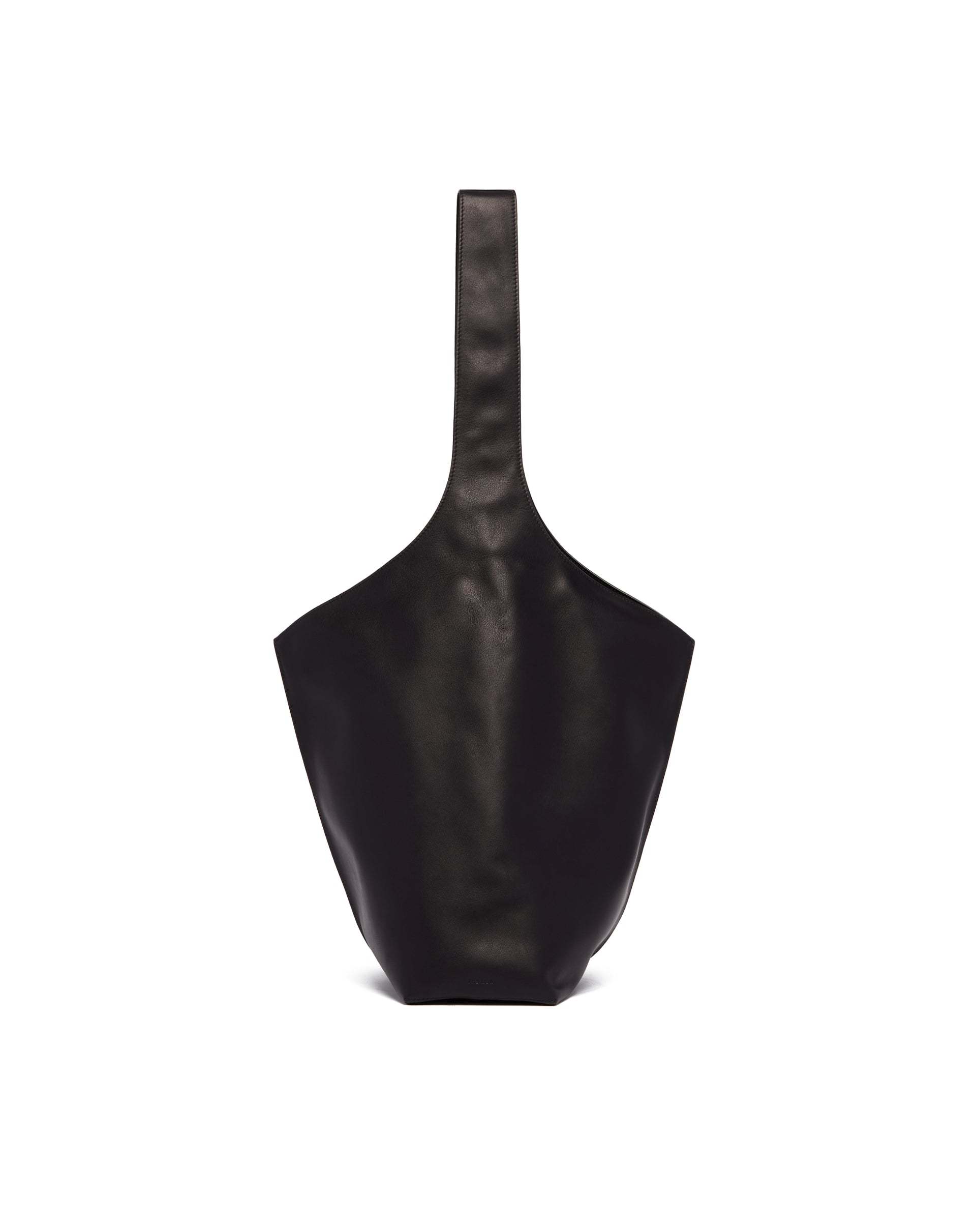 The Row Shoulder Bag With Bound Edges In Black