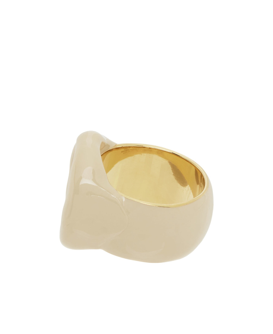 Bottega Veneta Seal Ring In Yellow