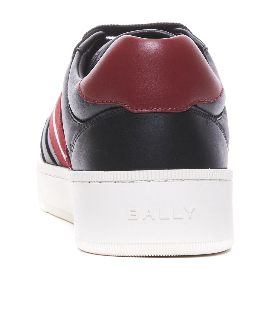 Shop Bally Round-toe Lace-up Sneakers In White