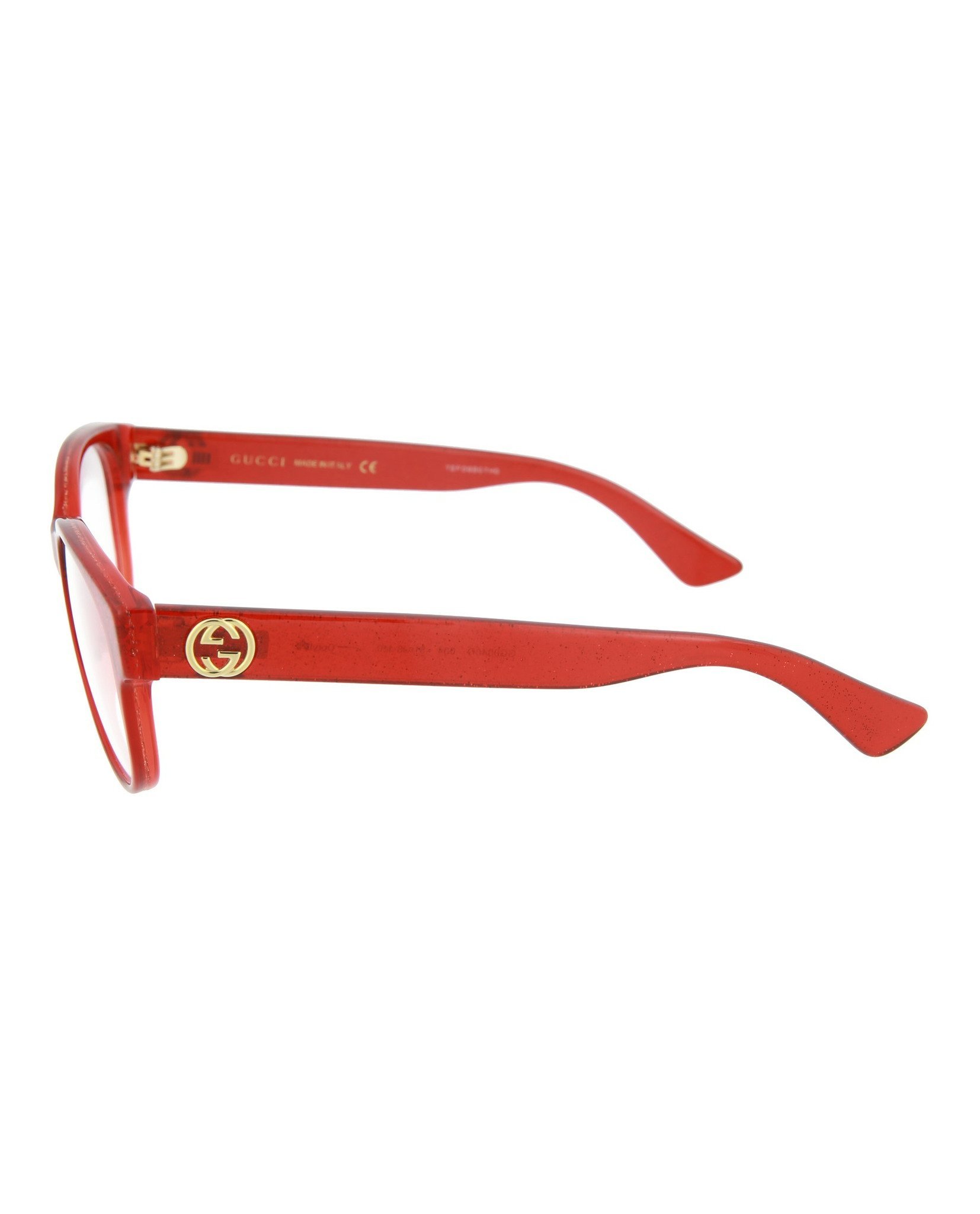 Gucci Logo Flat Mirror In Red
