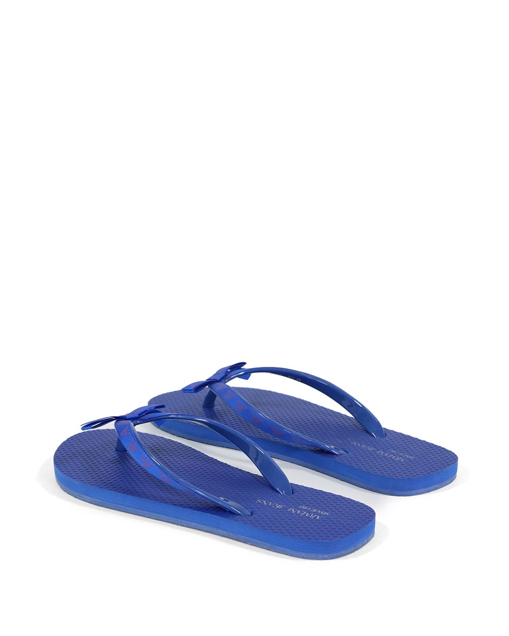 Armani Jeans Logo Details, Flip-flops. In Blue