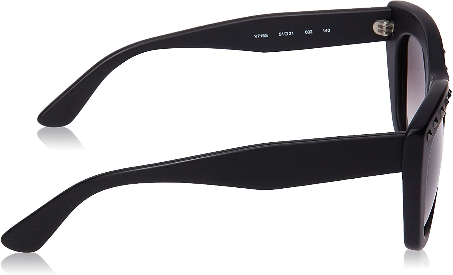 Valentino Black Logo Sunglasses In Black