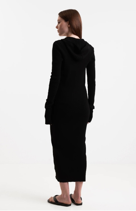 Jil Sander Dress With Logo In Black