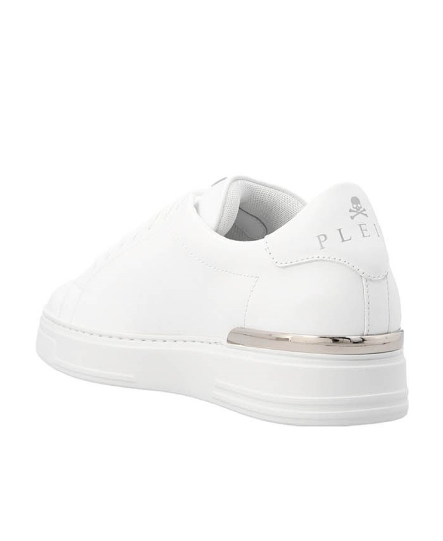 Philipp Plein Embossed Sneakers In White