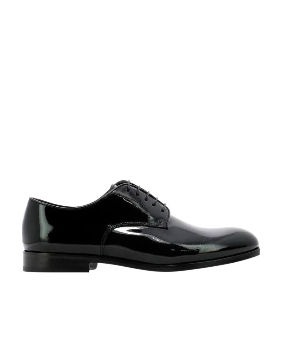 Doucal's Man Lace-up Shoes Black Size 7 Soft Leather In Black