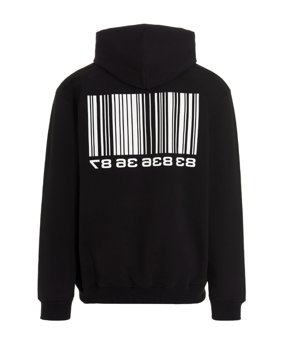 VTMNTS VTMNTS BARCODE PRINTED DRAWSTRING HOODIE 