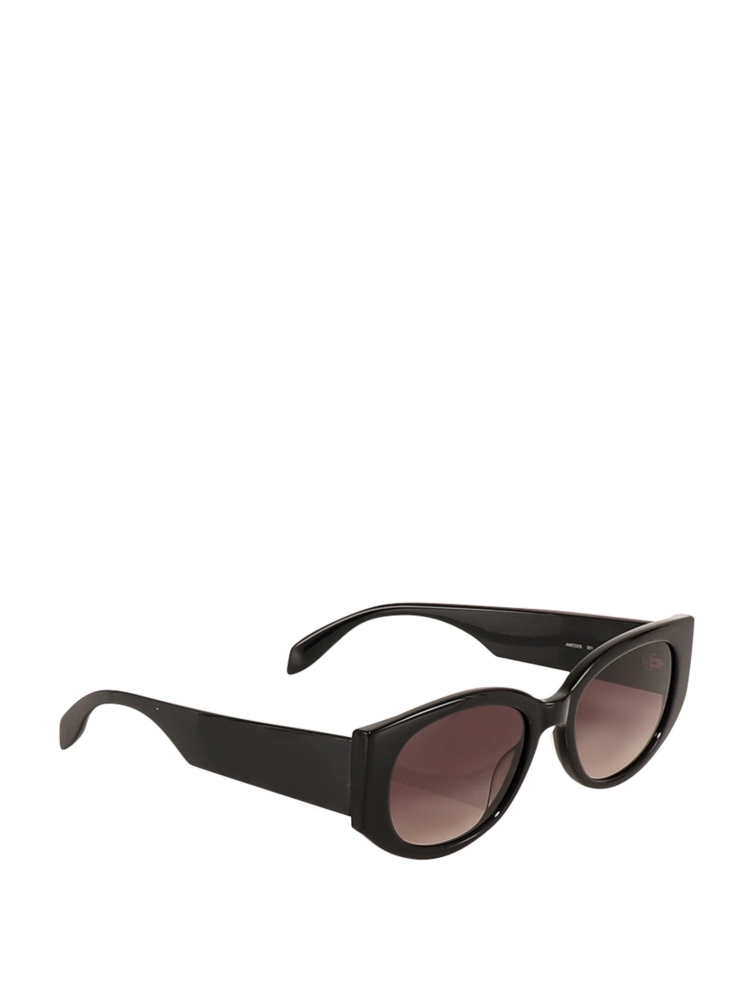 Alexander Mcqueen Logo-print Arm Sunglasses In Brown