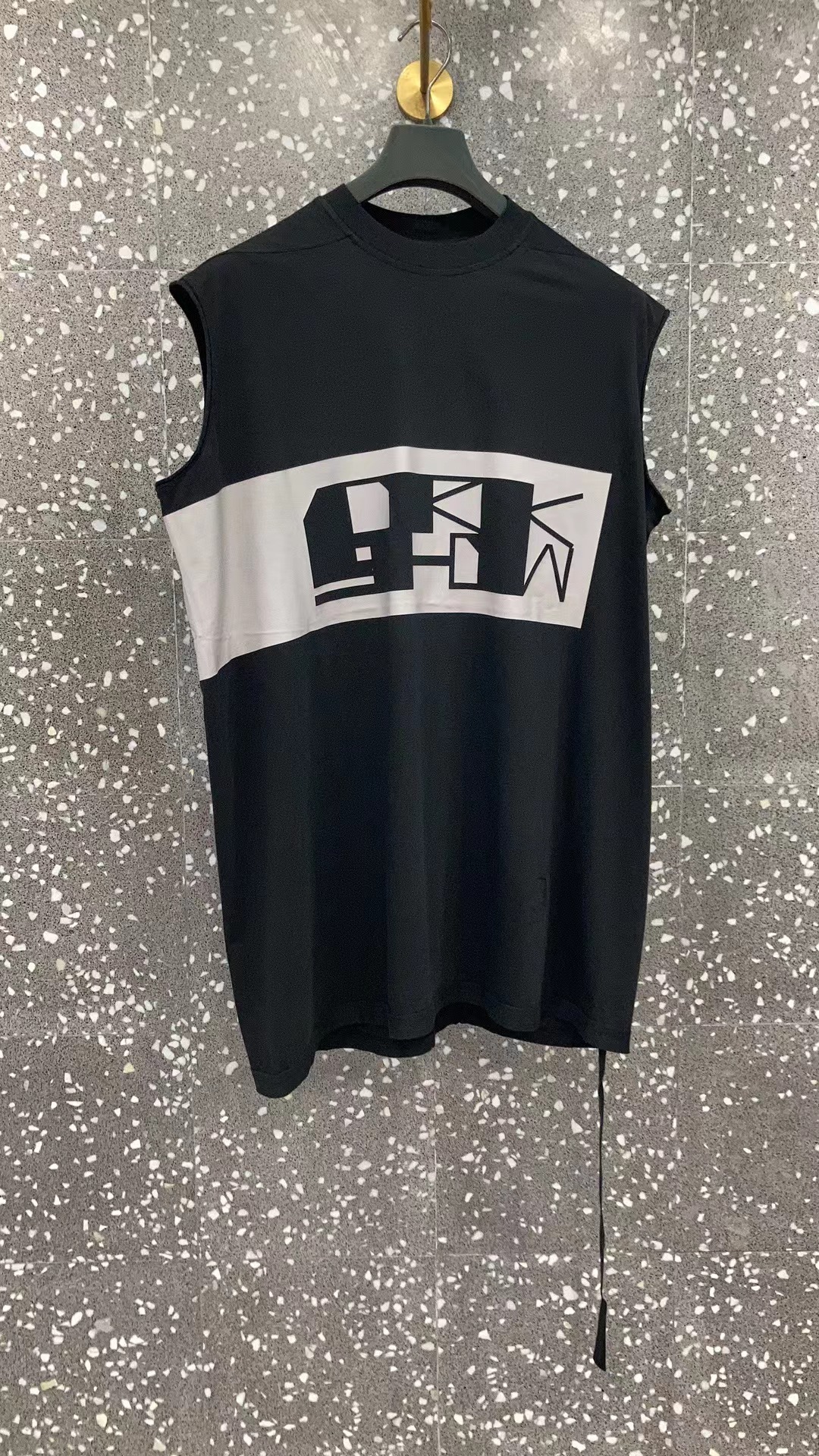 Rick Owens Drkshdw Tarp Logo-print Organic Cotton Top In Black