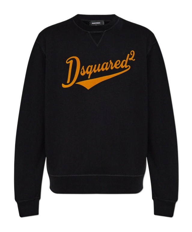 Dsquared2 Wool Pullover With Logo In Black