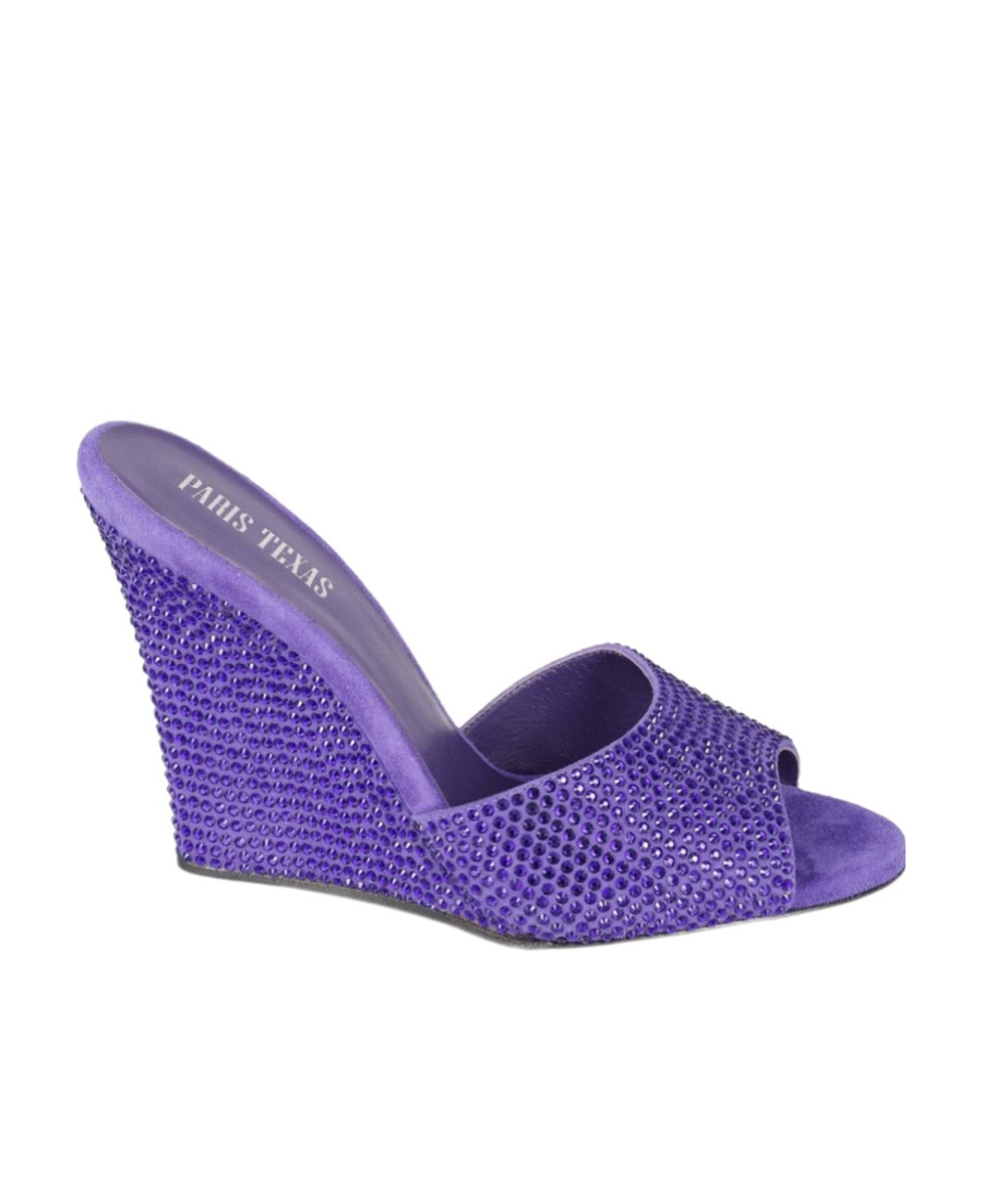 Paris Texas Holly Wanda Suede Crystal 95 In Amethyst In Purple