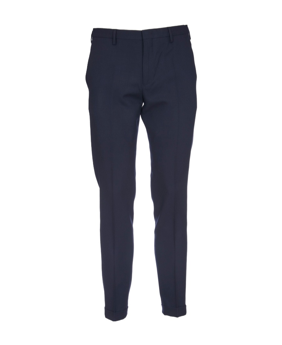 Paul Smith Mid-rise Straight-leg Trousers In Blue