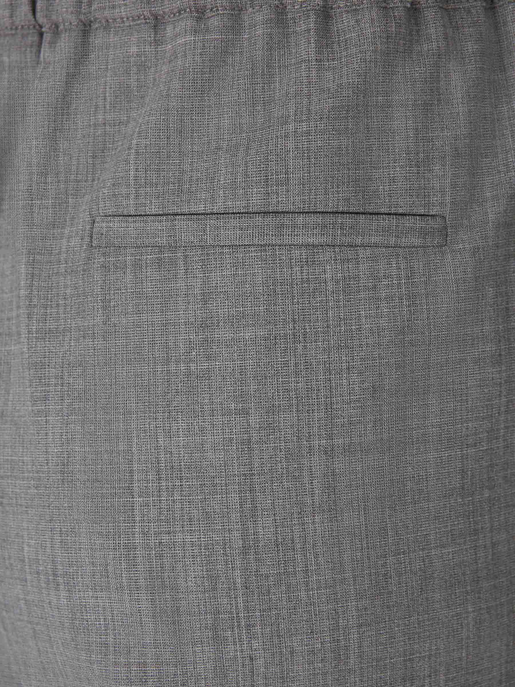 Fabiana Filippi Grey Wool Pants In Gray