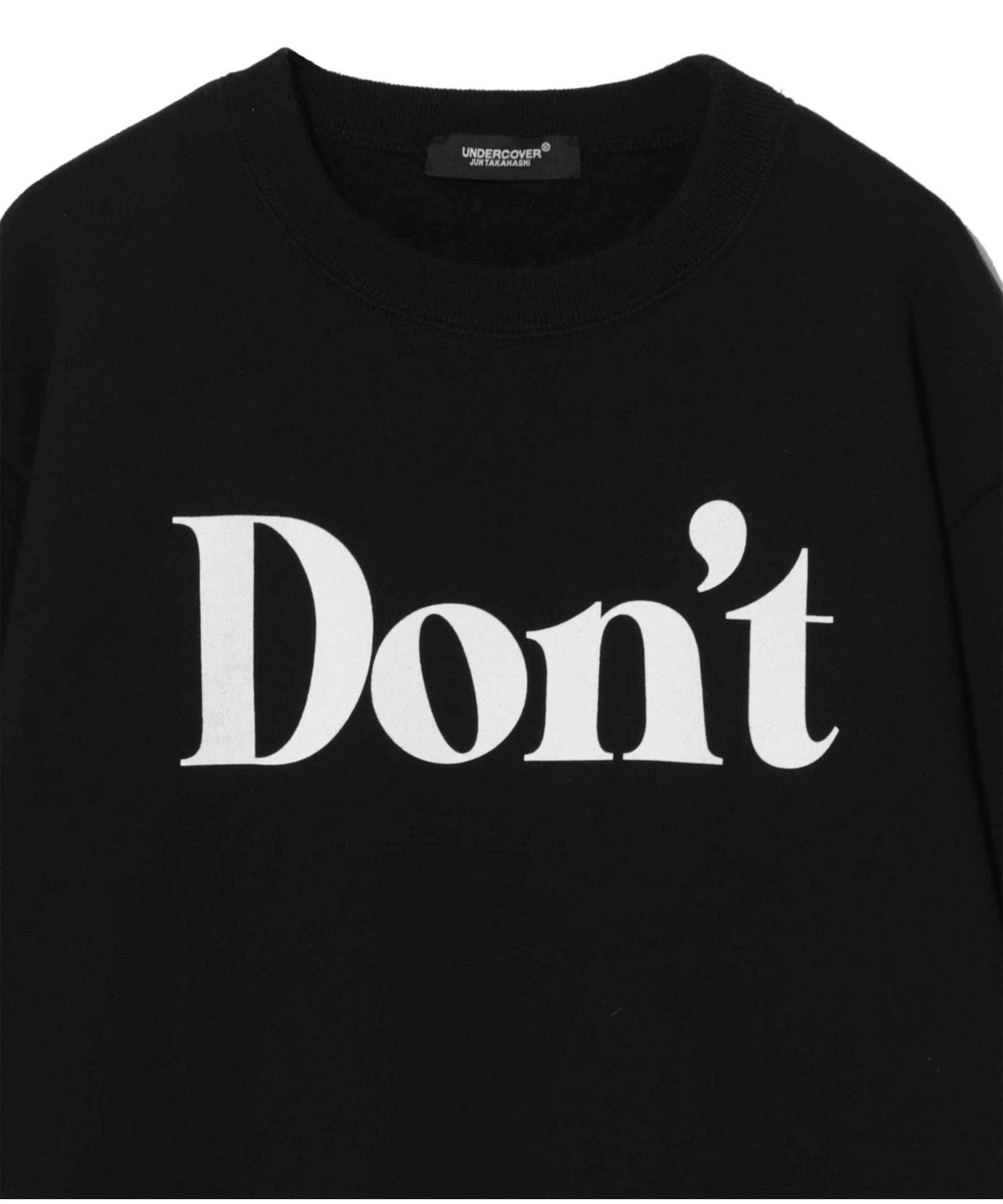 Undercover Slogan-print Cotton Sweatshirt In Black