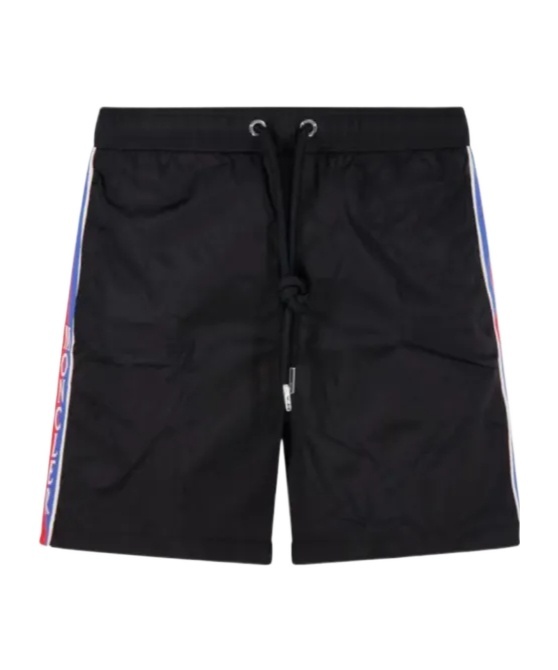 Moncler Drawstring Swimsuit In Black