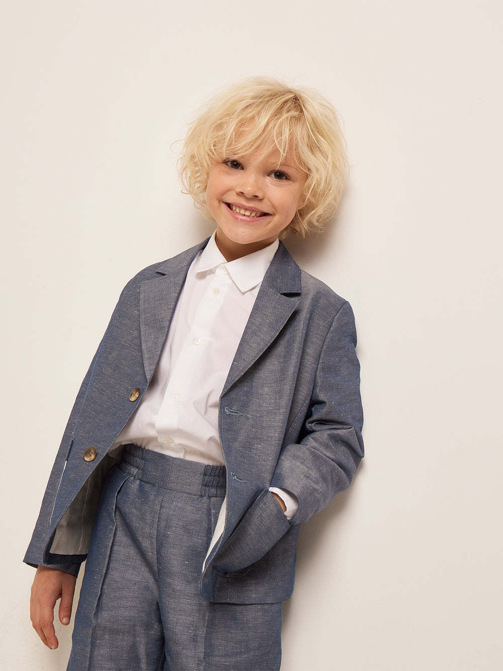 Bonpoint Long-sleeved Jacket In Gray