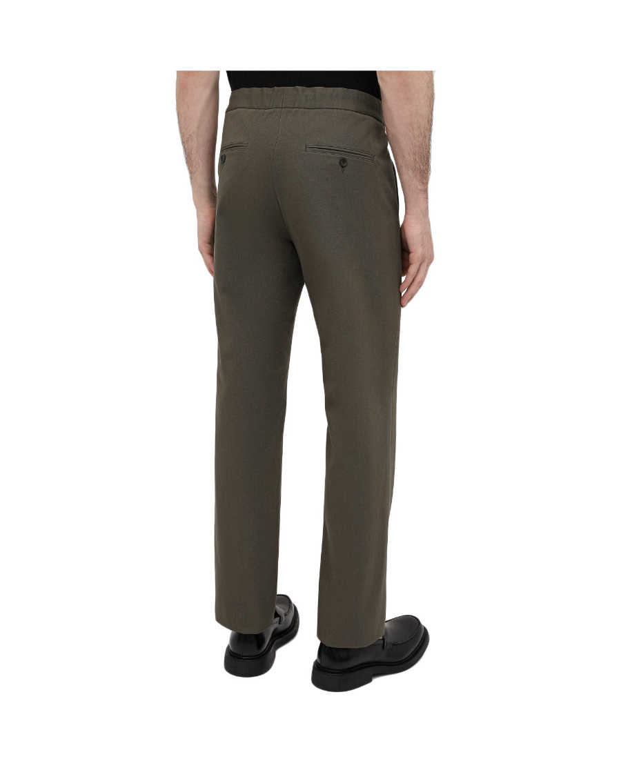 Valentino Draw Rope To Design Casual Pants In Brown