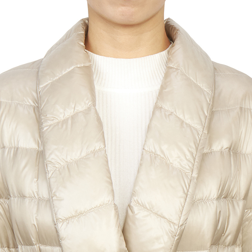 Shop Herno Strap Down Jacket In Nude