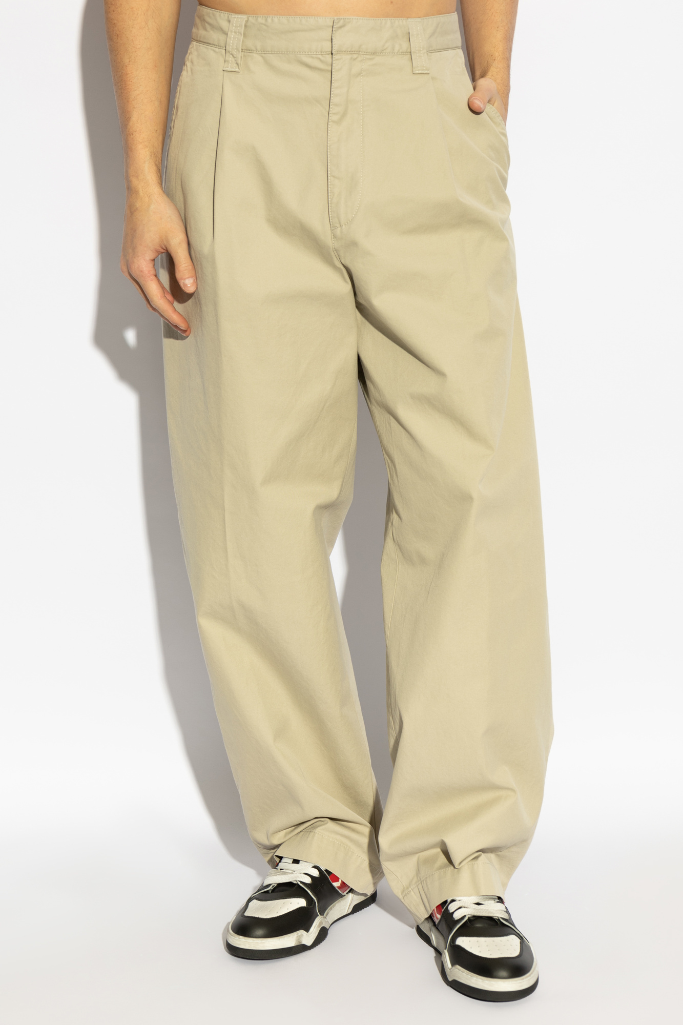 Dsquared2 Belt-loop Casual Pants In Nude