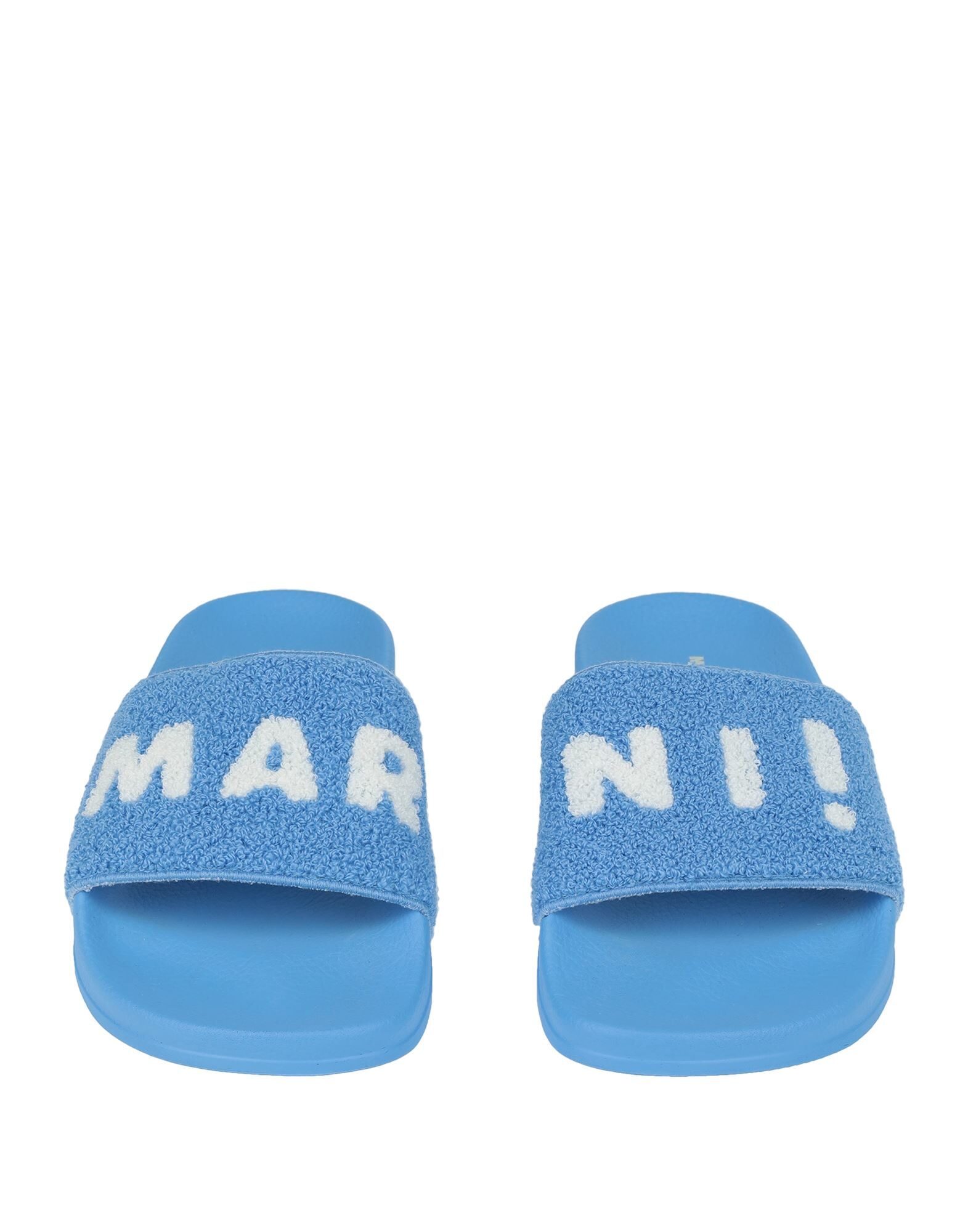 Marni Printed Slides In Blue