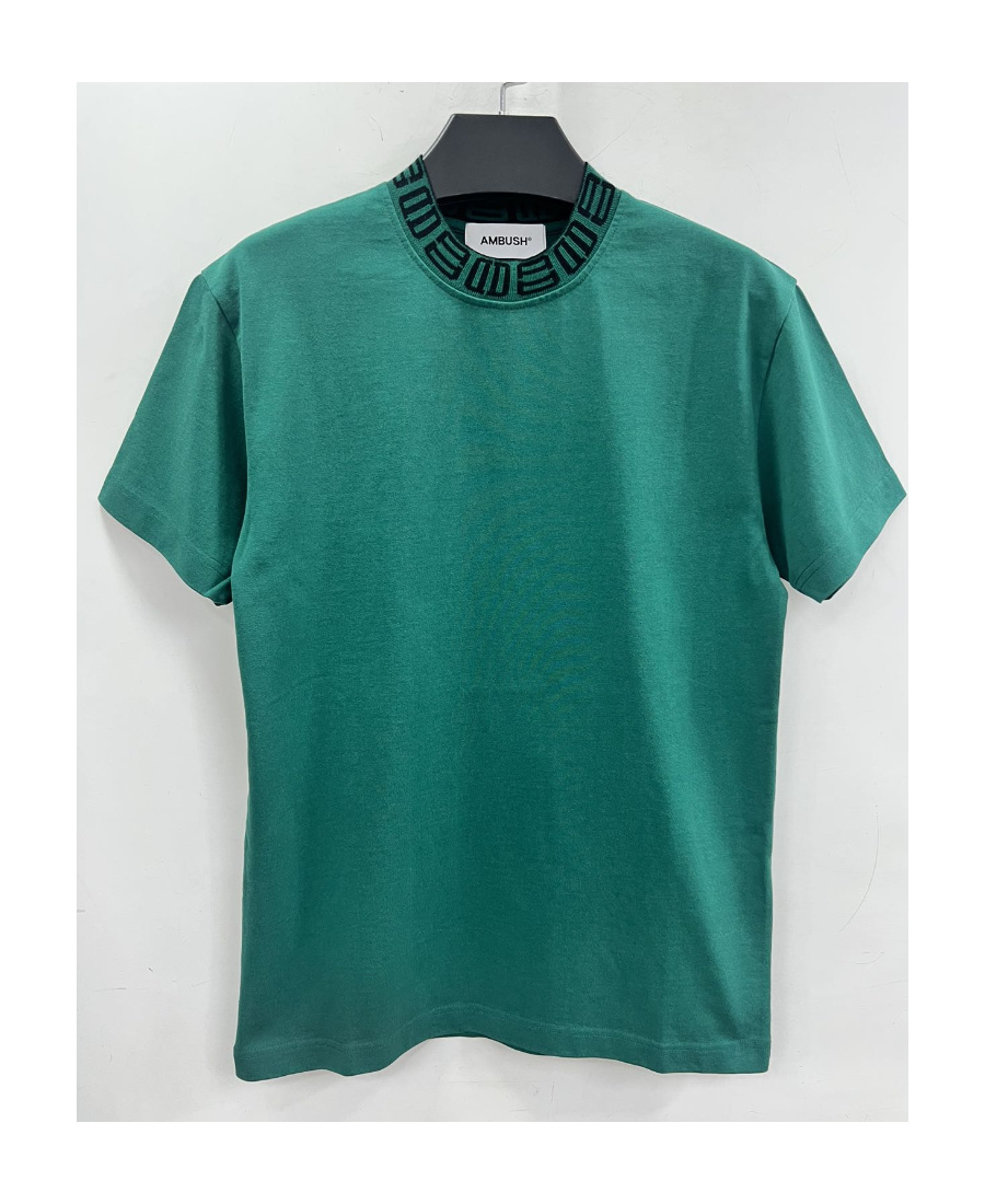 Ambush T-shirt With Round Neck And Short Sleeves In Green