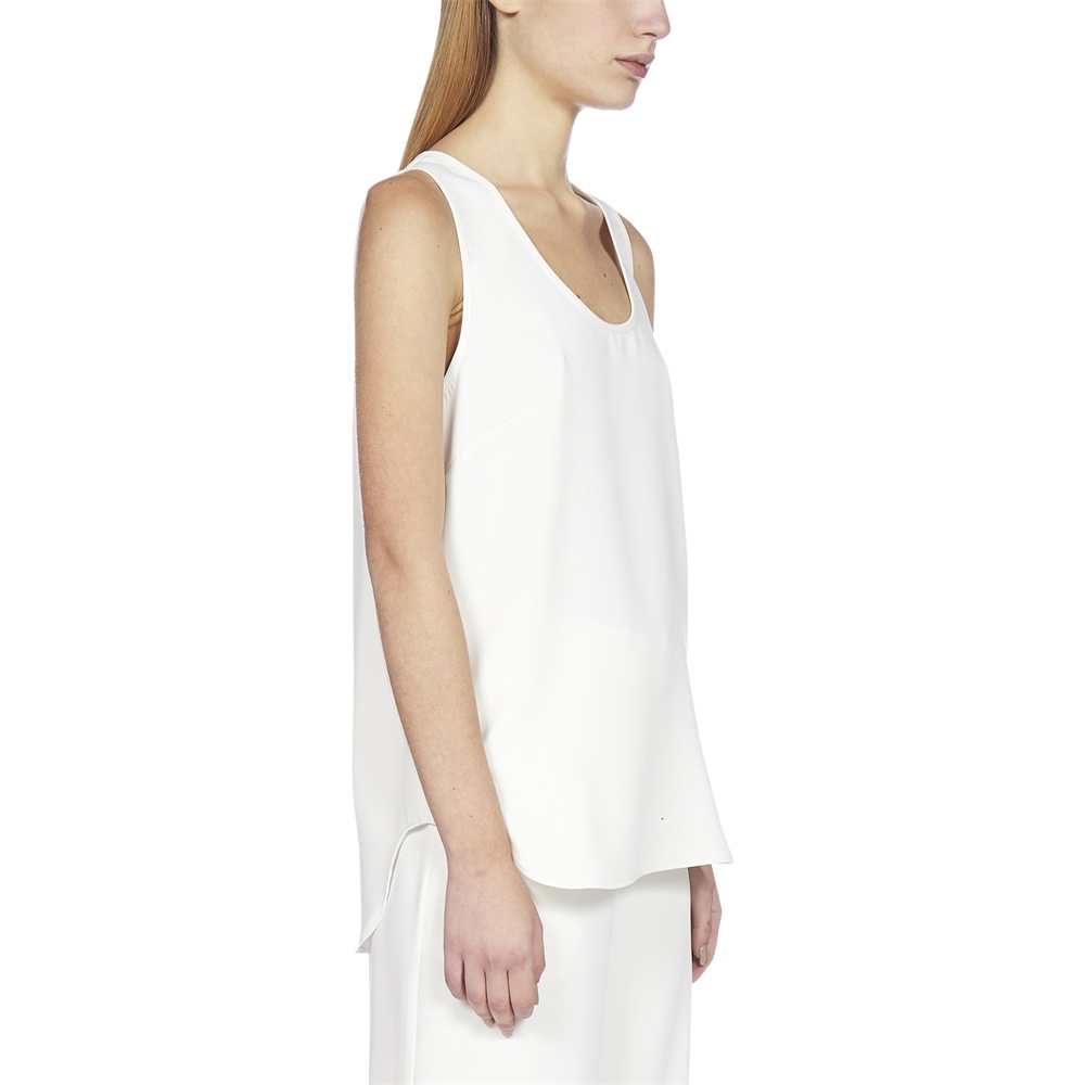 P.a.r.o.s.h Scoop Neck Vest In White