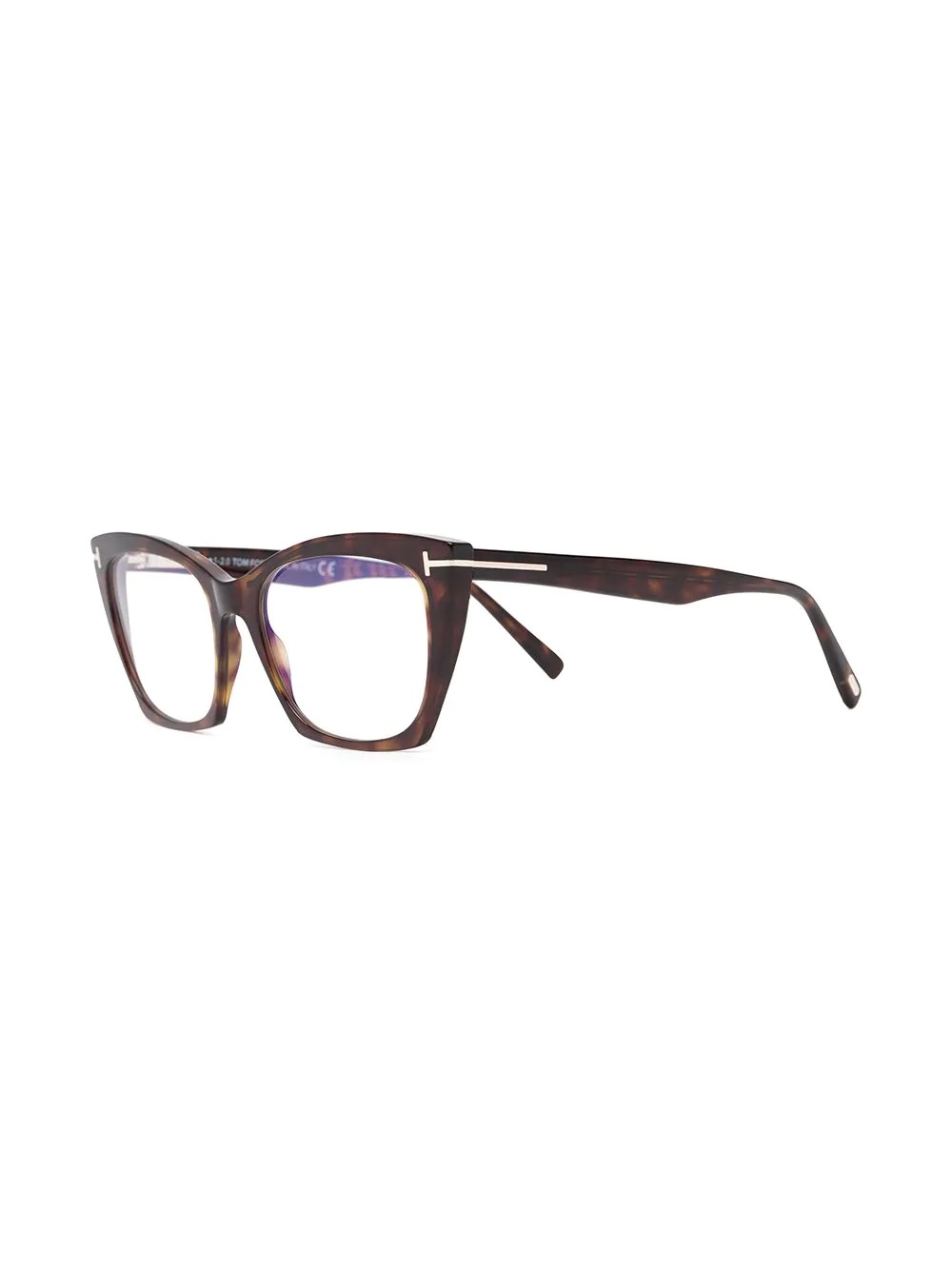 Shop Tom Ford Cat-eye Frame Glasses In Multicolor