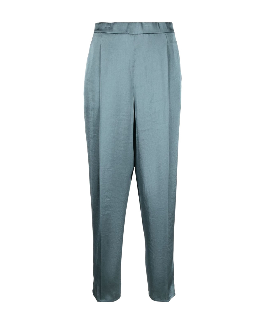 Theory Elasticated Cropped Trousers In Blue
