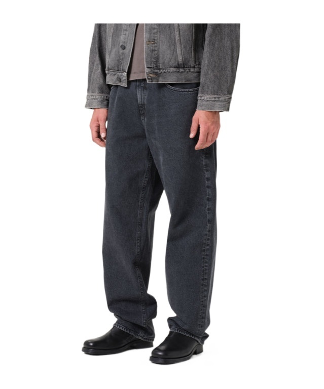 Agolde Gray Jeans In Regenerated Denim In Black