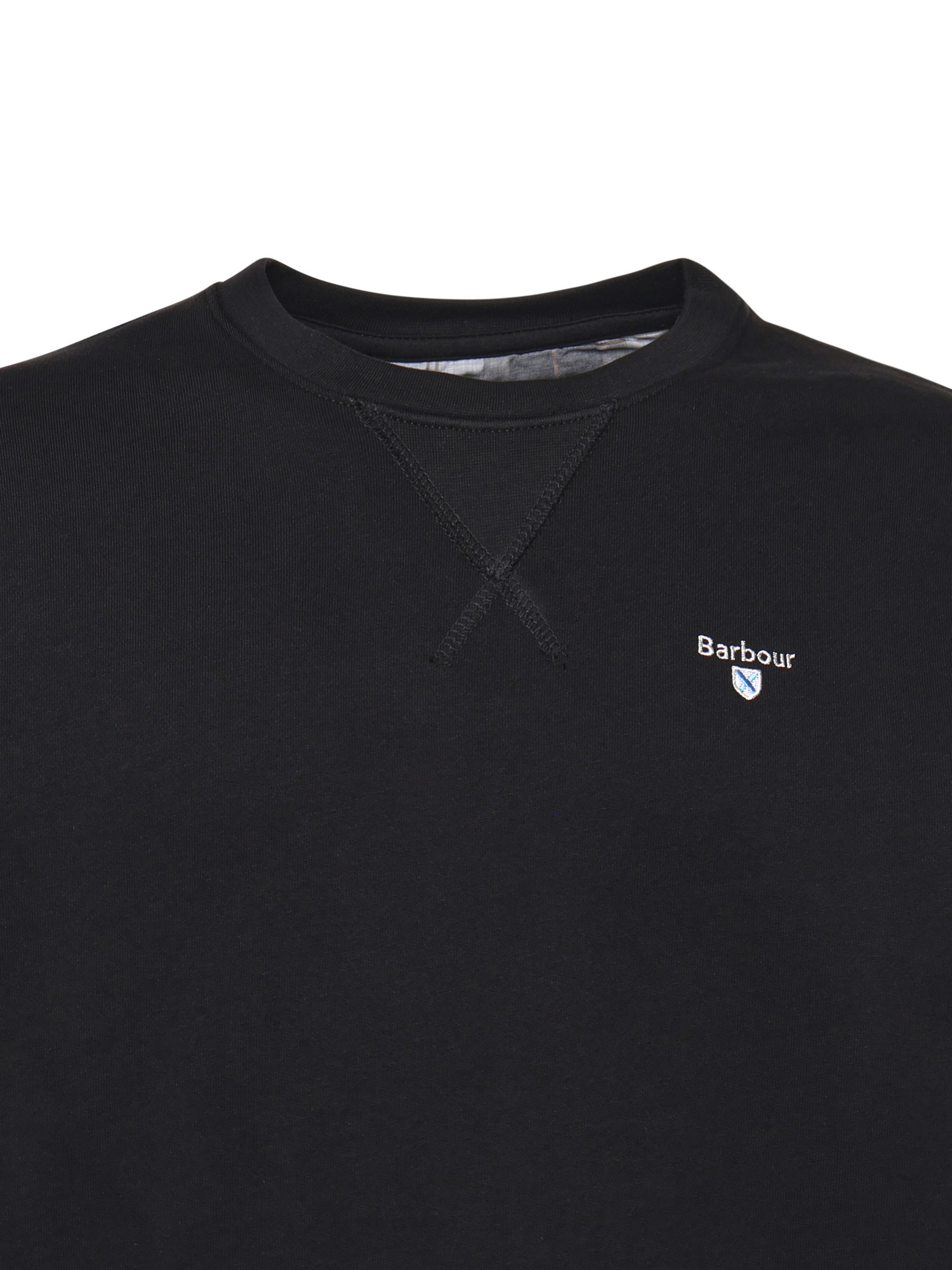 Barbour Logo Embroidered Crewneck Sweatshirt In Black