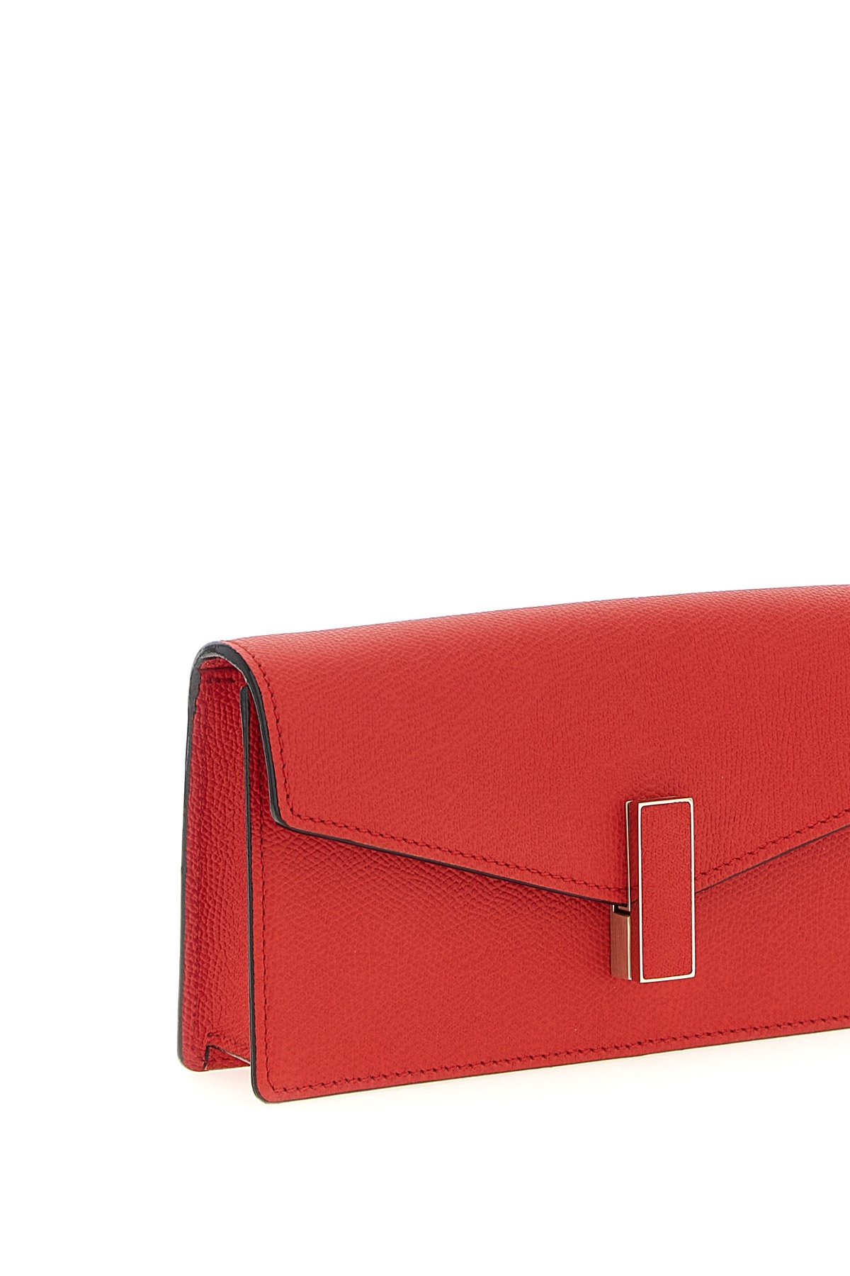 Valextra Clutch With Flap In Red