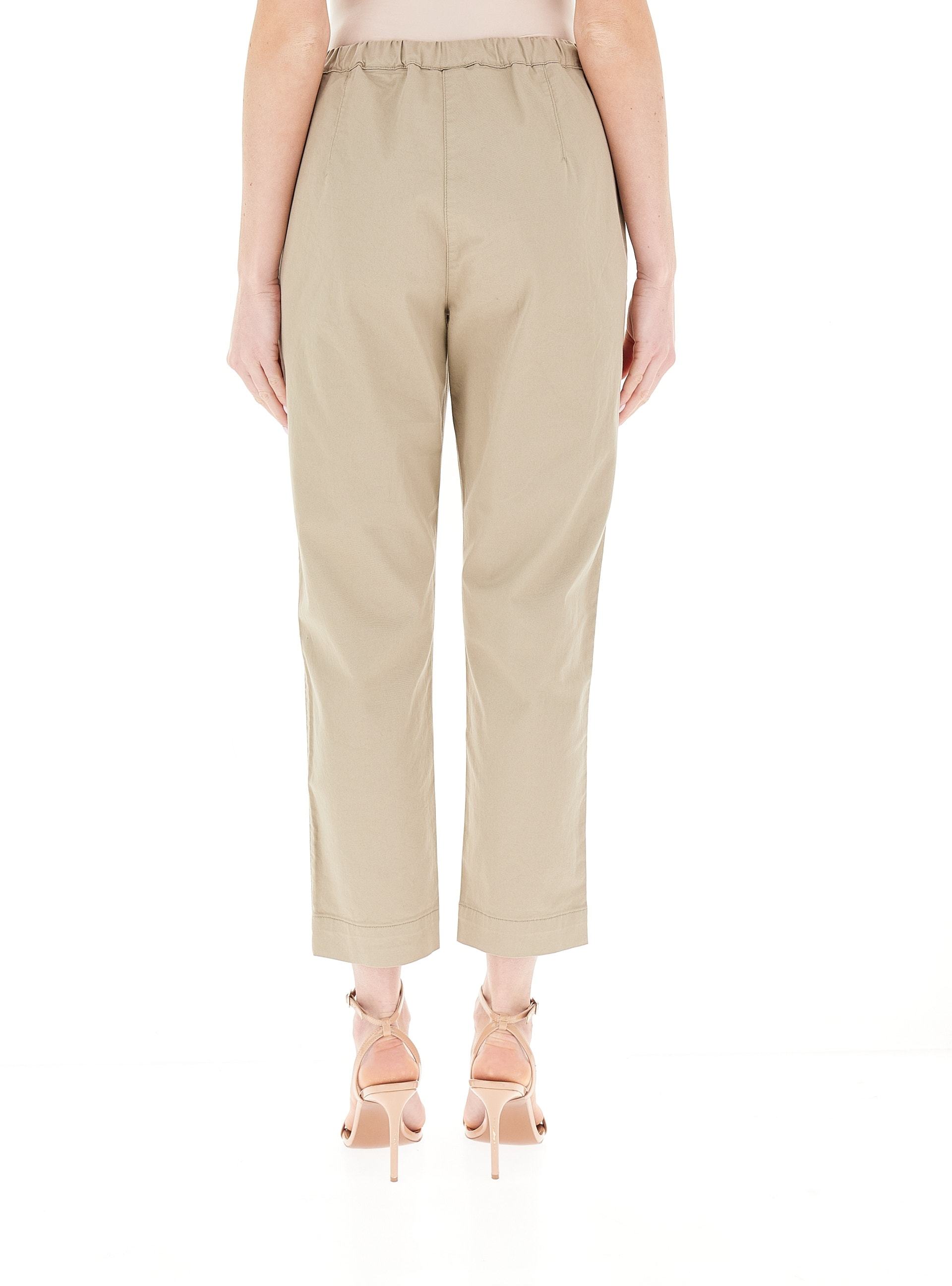 Max Mara Lace-up Elastic Waist Casual Pants