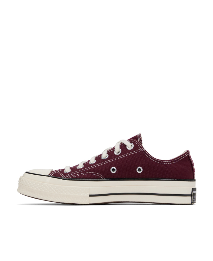 Converse Burgundy Chuck 70 Sneakers In White