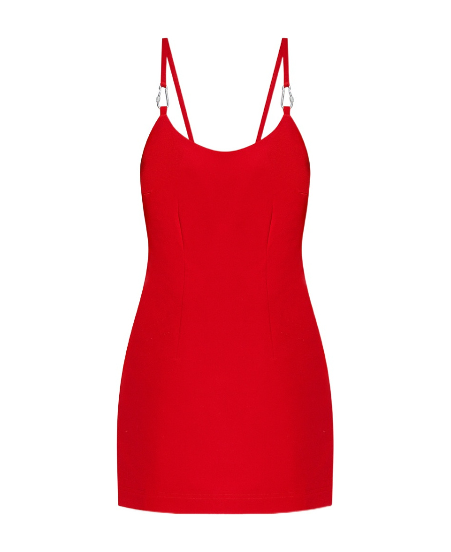 Heron Preston Thin Shoulder Strap Dress In Red