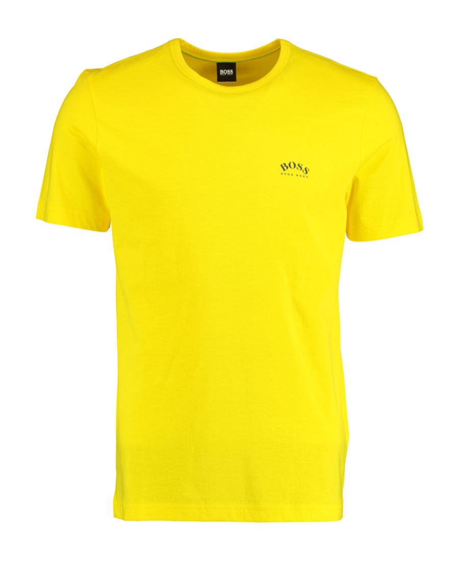 Hugo Boss Short-sleeved T-shirt In Yellow