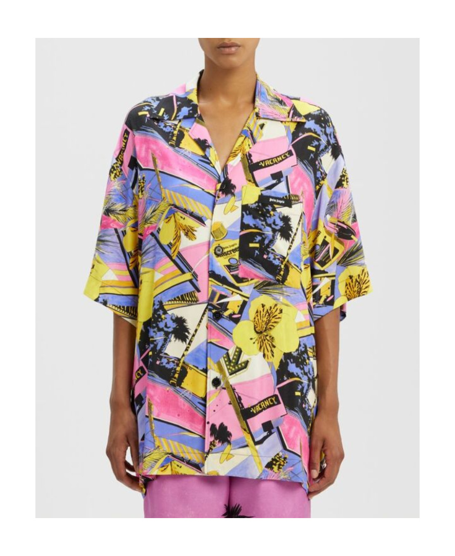 Palm Angels Synthetic Fibers Shirt In Multicolor