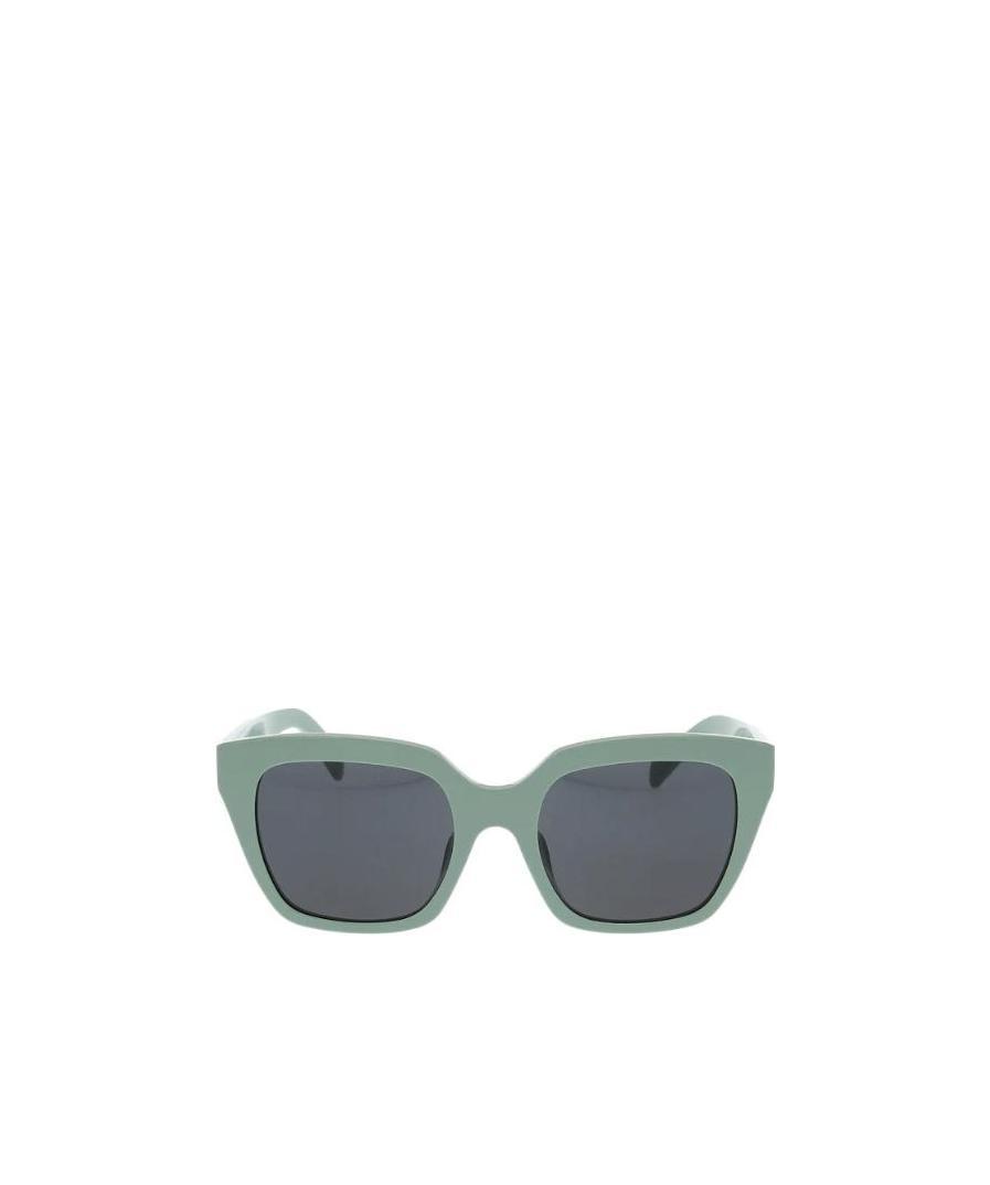Celine Logo Sunglasses In Green