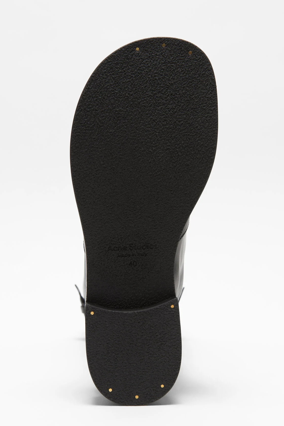 Acne Studios Round-toed Boots In Black