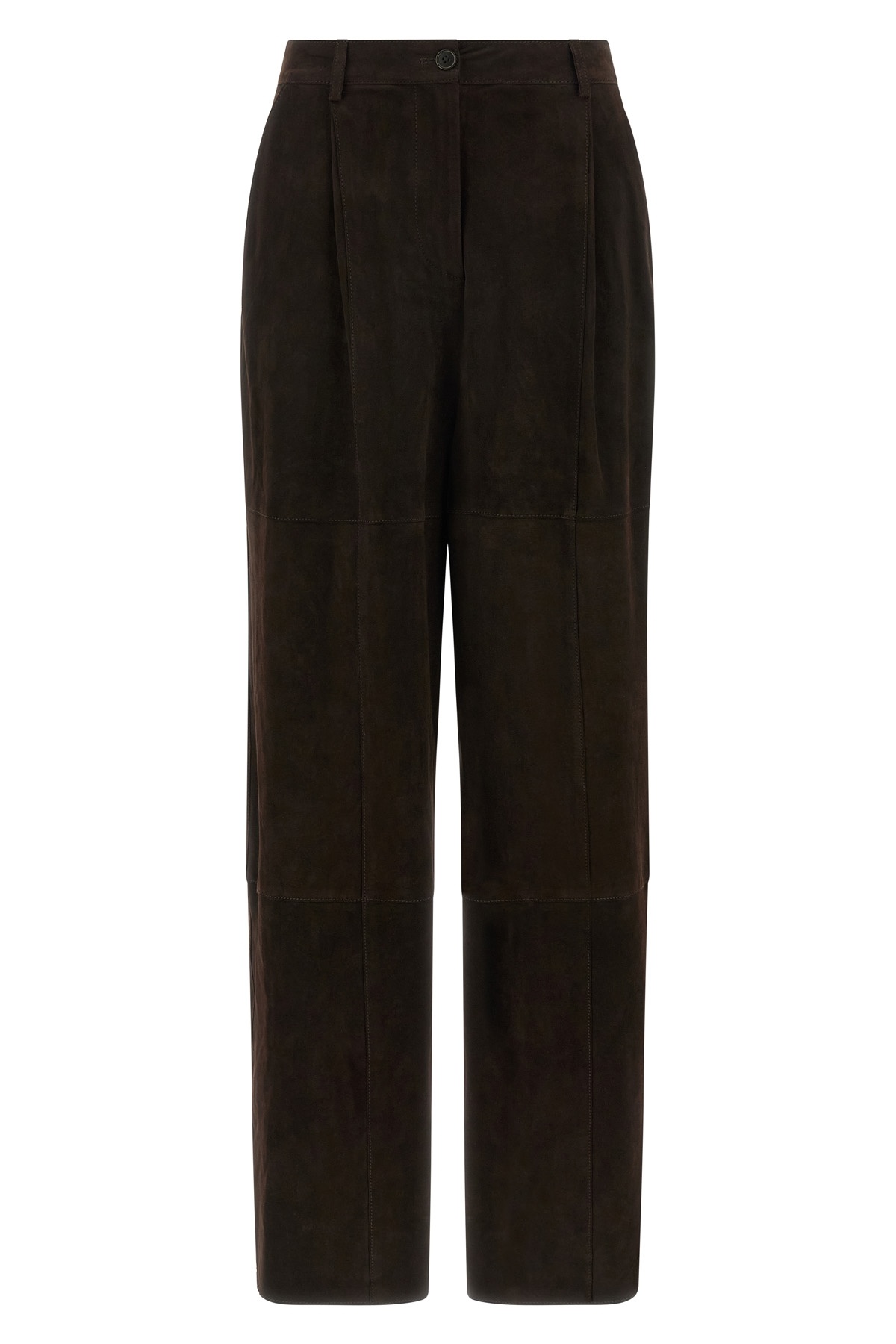P.a.r.o.s.h Suede-leather Trousers In Black