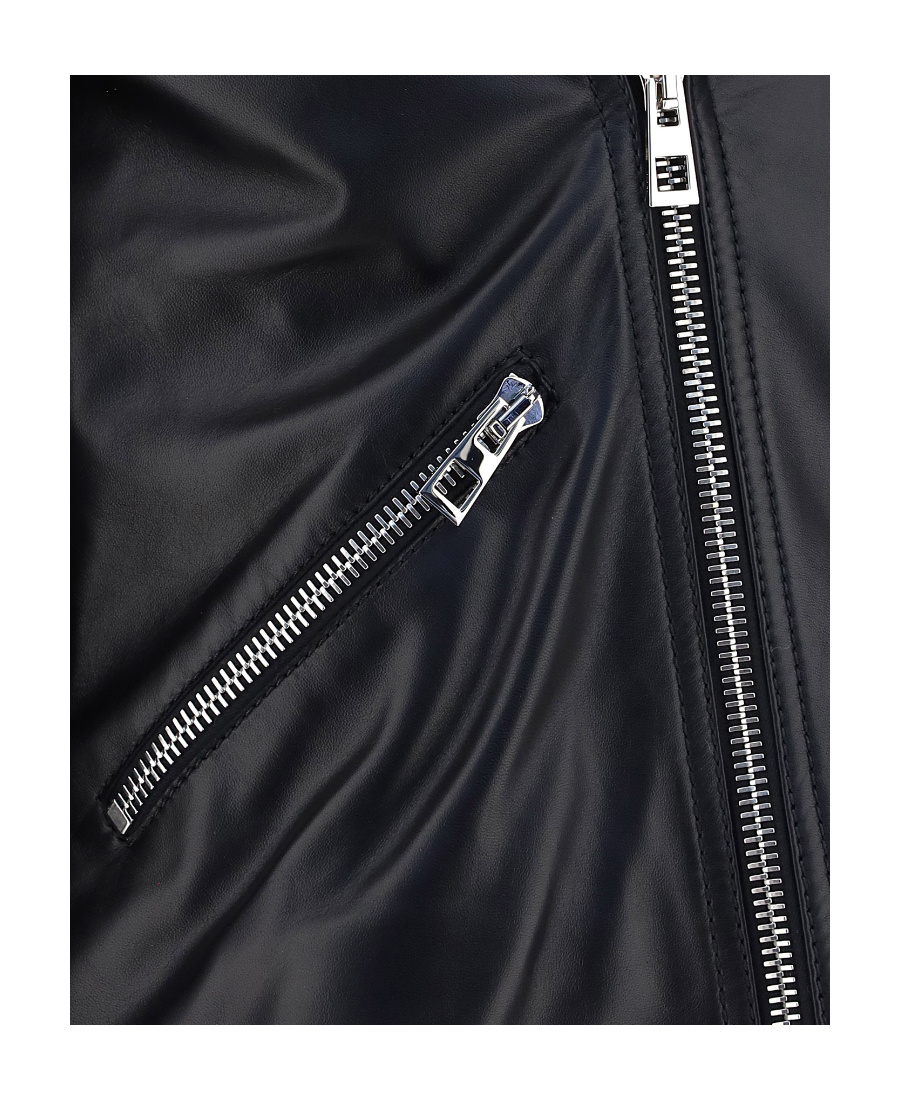 Loewe Biker Jacket In Nappa In Black
